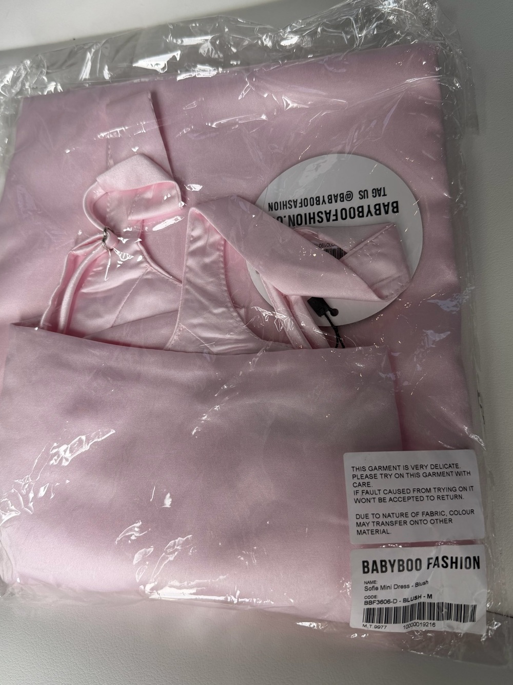 Babyboo sofia dress size M light pink - Picture 5 of 7